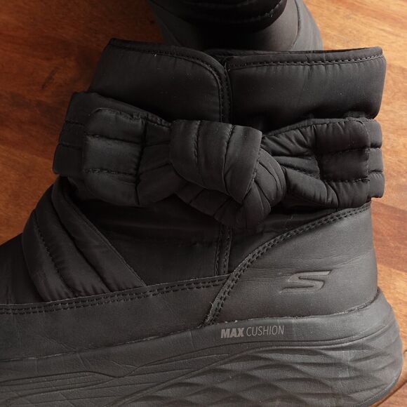 Skechers Boots Womens SZ 11 BLK Max Cushioning Finesse Pull On Ankle Comfort - Picture 9 of 13